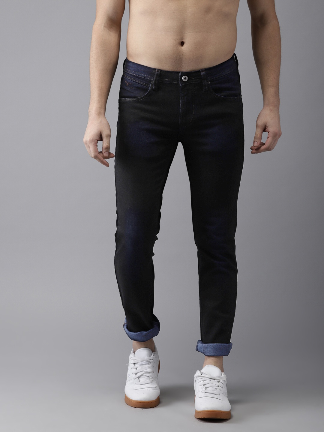 

Flying Machine Men Black Jackson Skinny Fit Stretchable Jeans, Blue