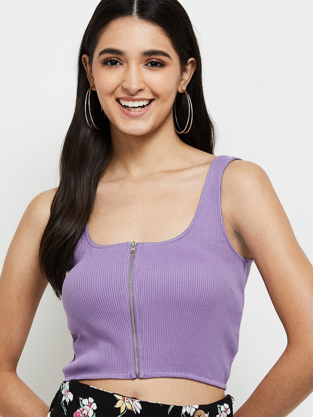 

max Women Violet T-shirt