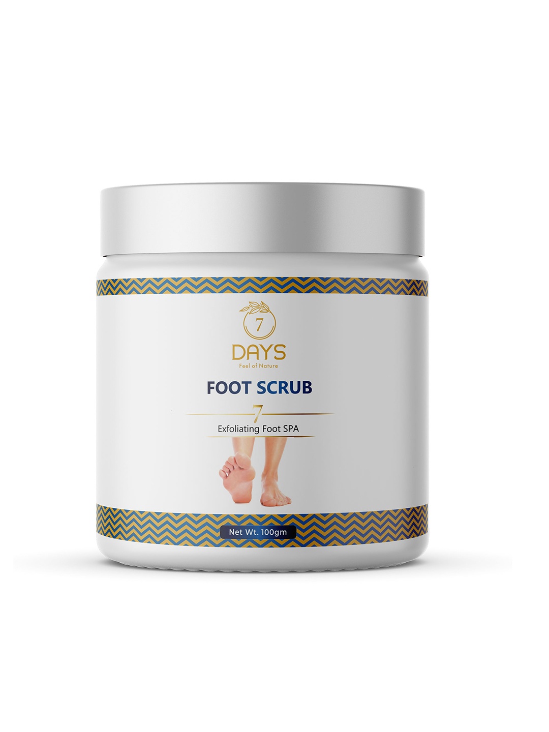 

7 DAYS Anti-Bacterial Foot Scrub - 100g, White