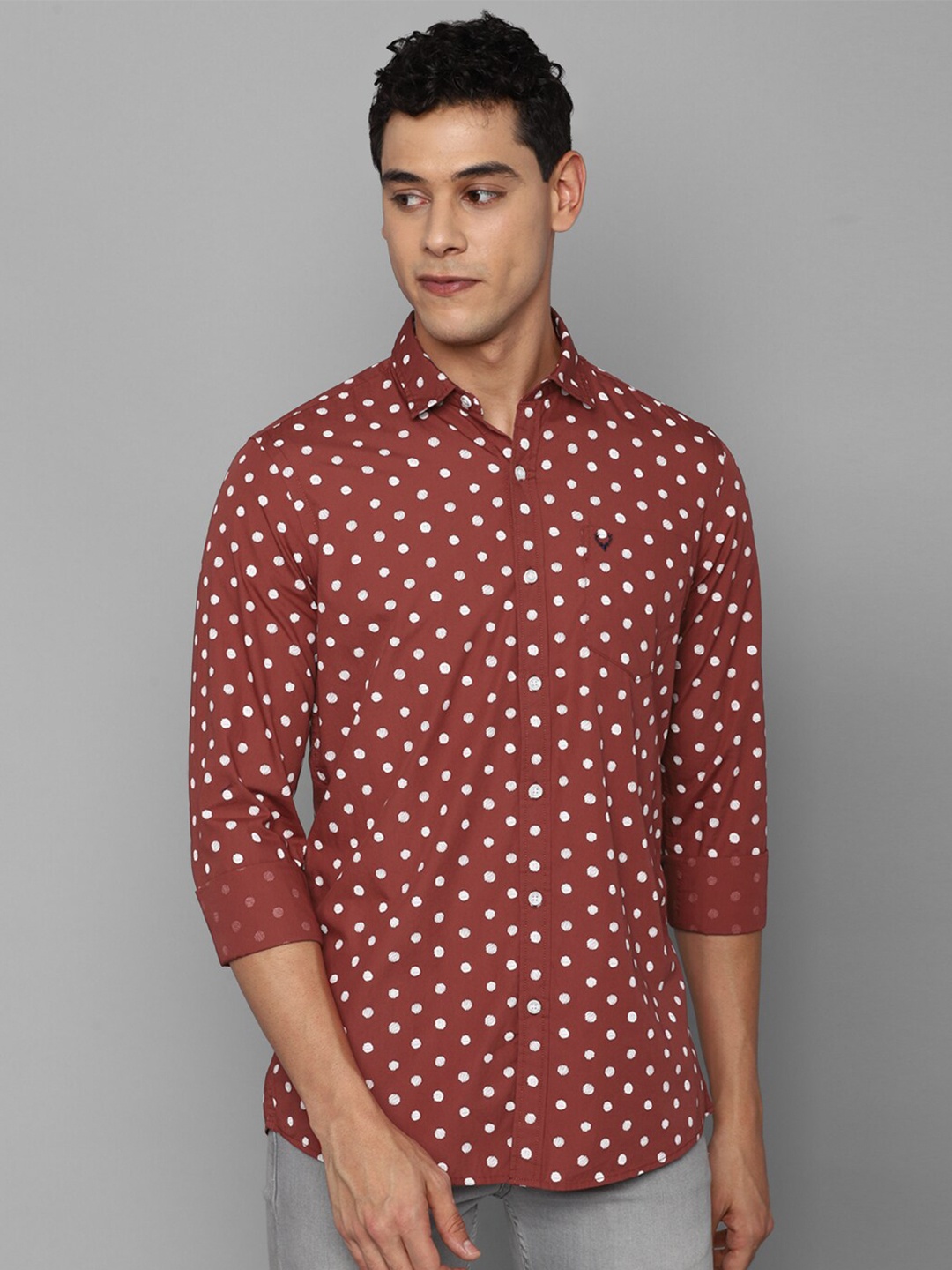 

Allen Solly Men Red Printed Casual Shirt