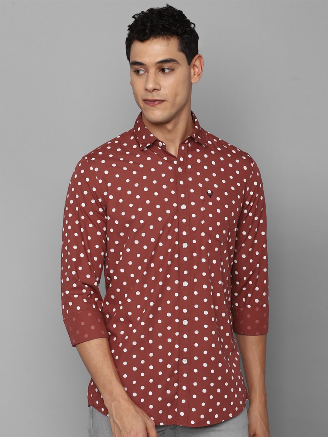 

Allen Solly Sport Men Red Printed Casual Shirt