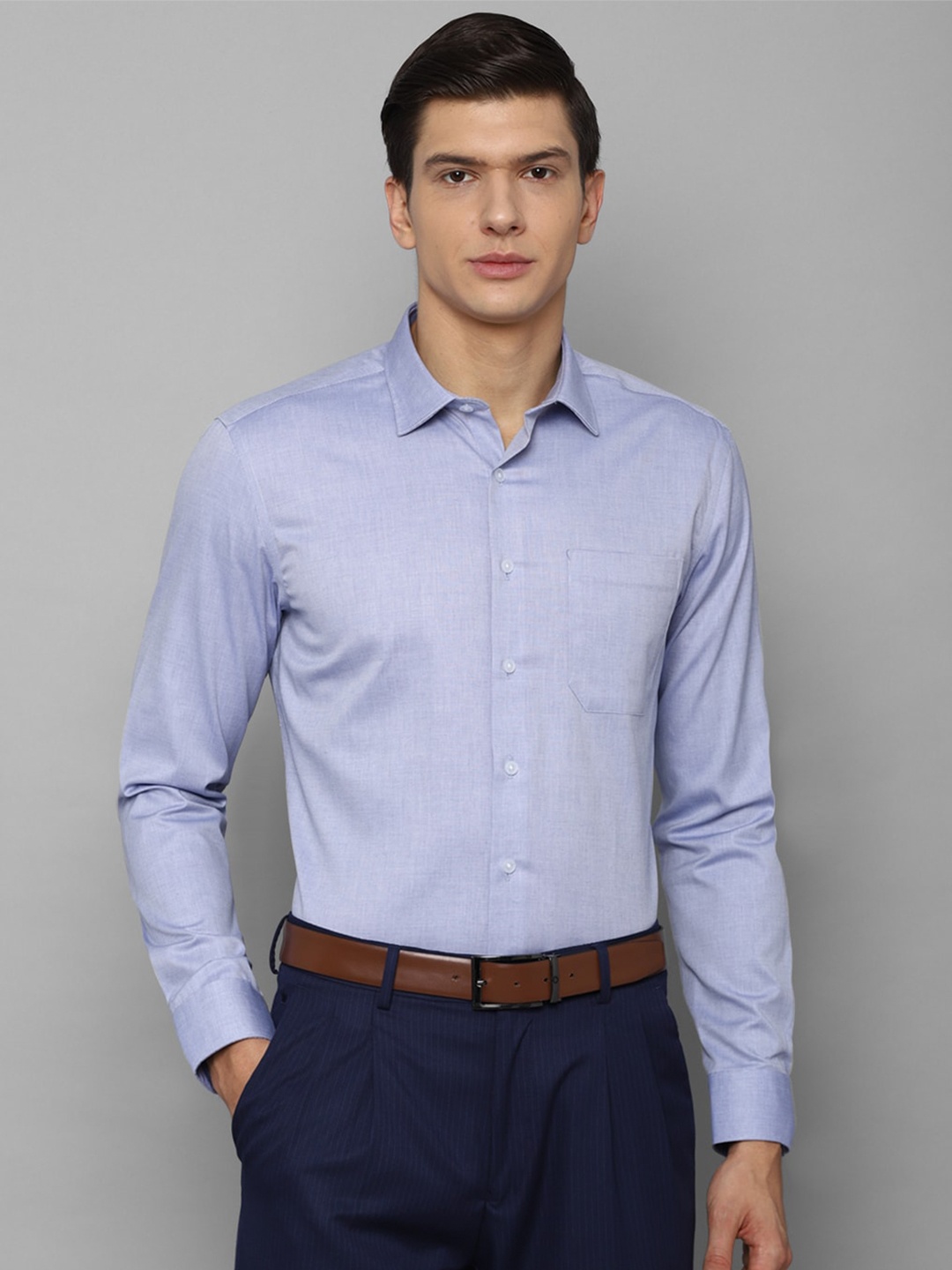 

Louis Philippe Men Blue Slim Fit Formal Shirt