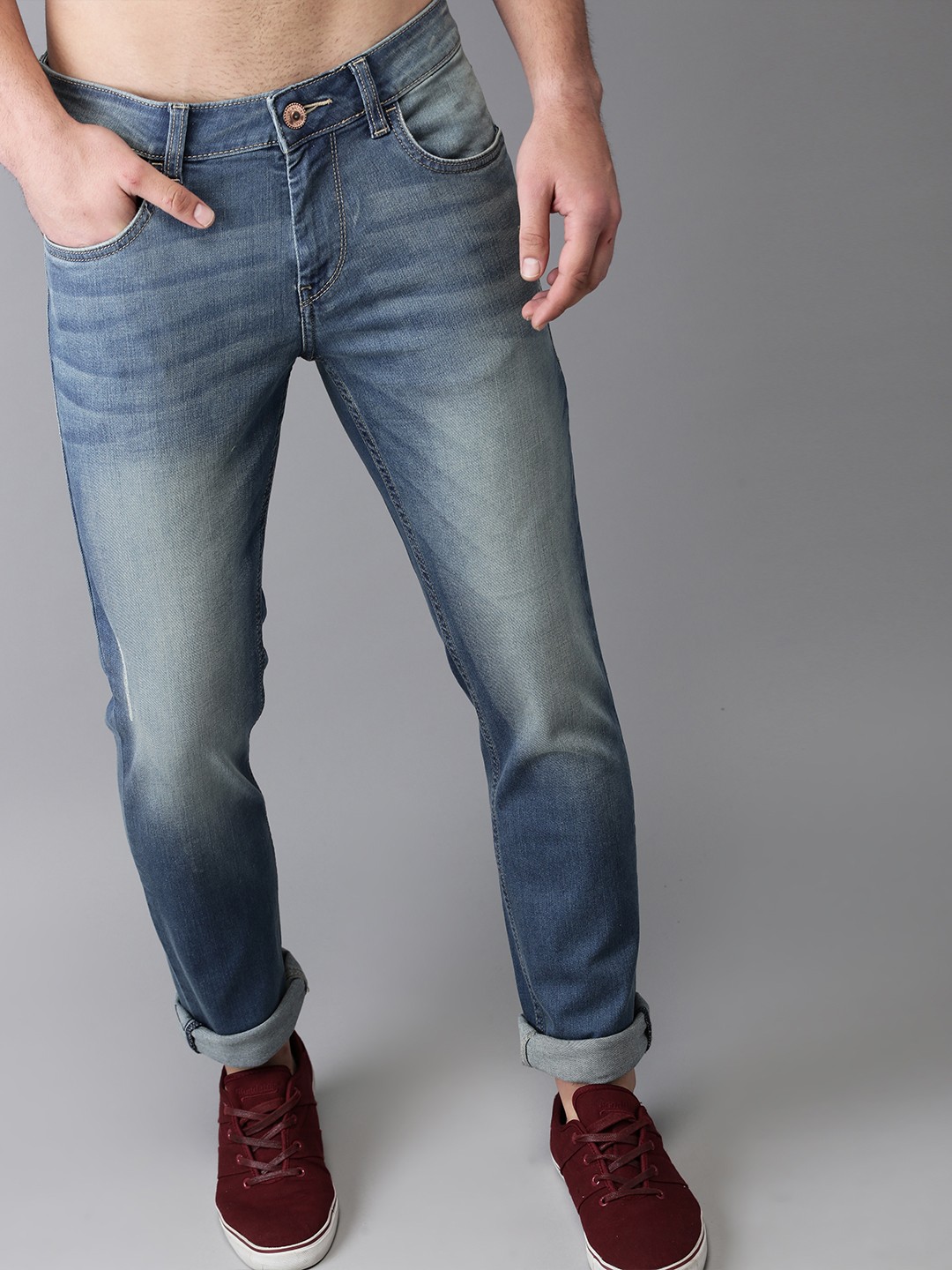 

Flying Machine Men Blue Slim Tapered Michael Fit Stretchable Jeans