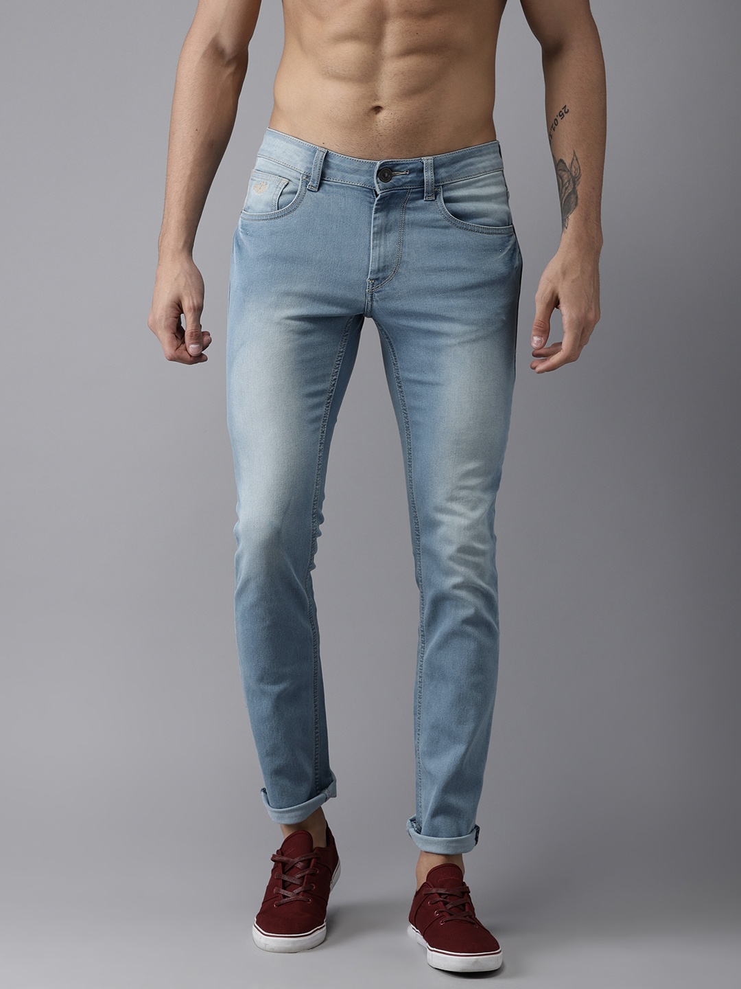 

Flying Machine Men Blue Michael Slim Tapered Fit Stretchable Jeans
