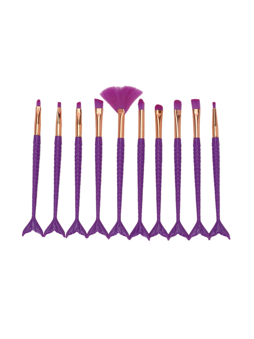 

FOREVER 21 Purple Set of 10 Make Brushes Set