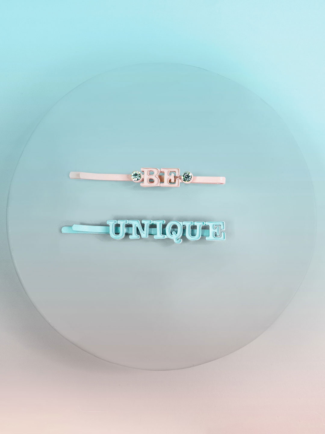 

HAIR DRAMA COMPANY Girls Set of 2 Blue & Pink Embellished Hair Accessory