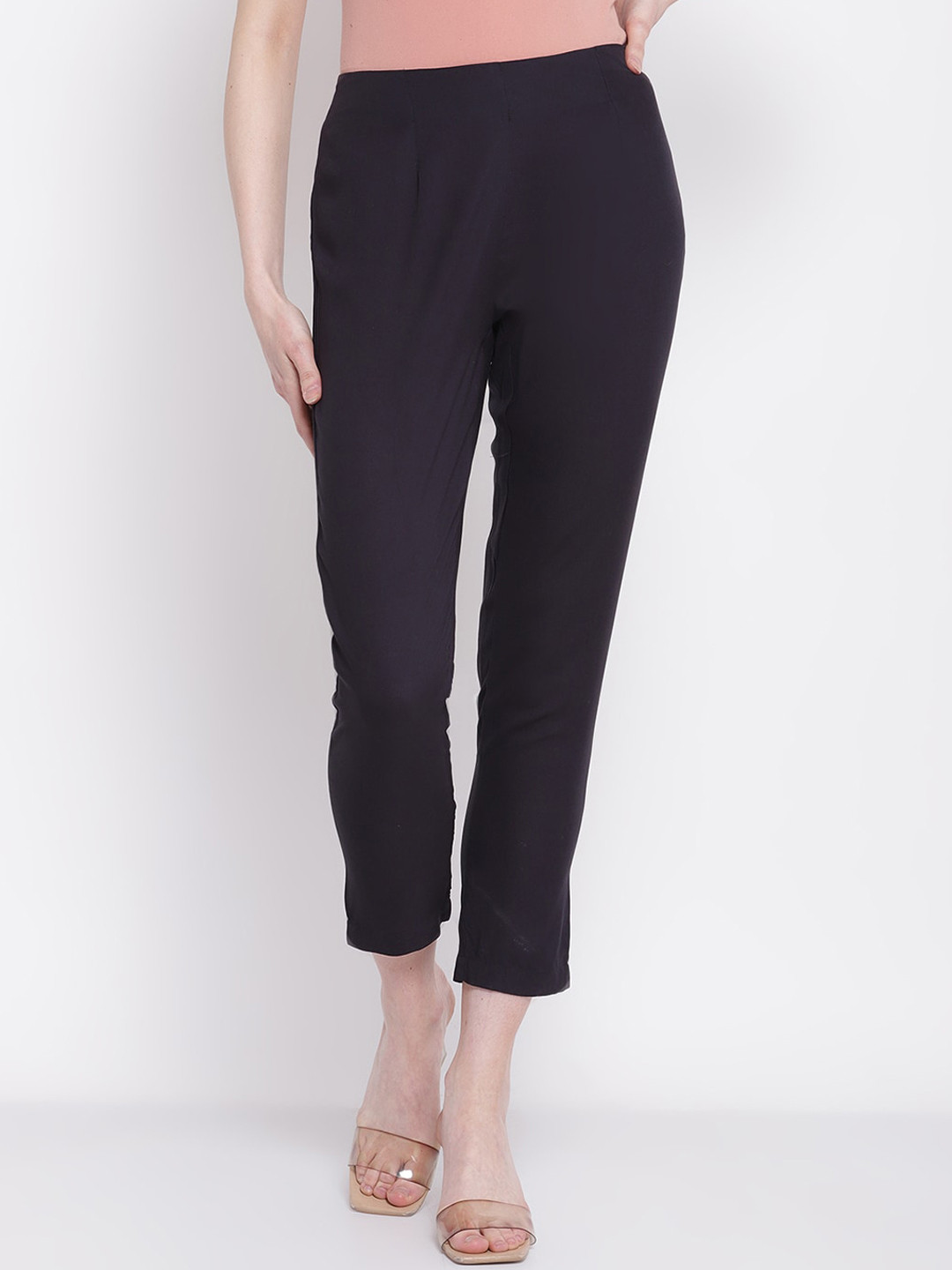 

Cantabil Women Navy Blue Trousers
