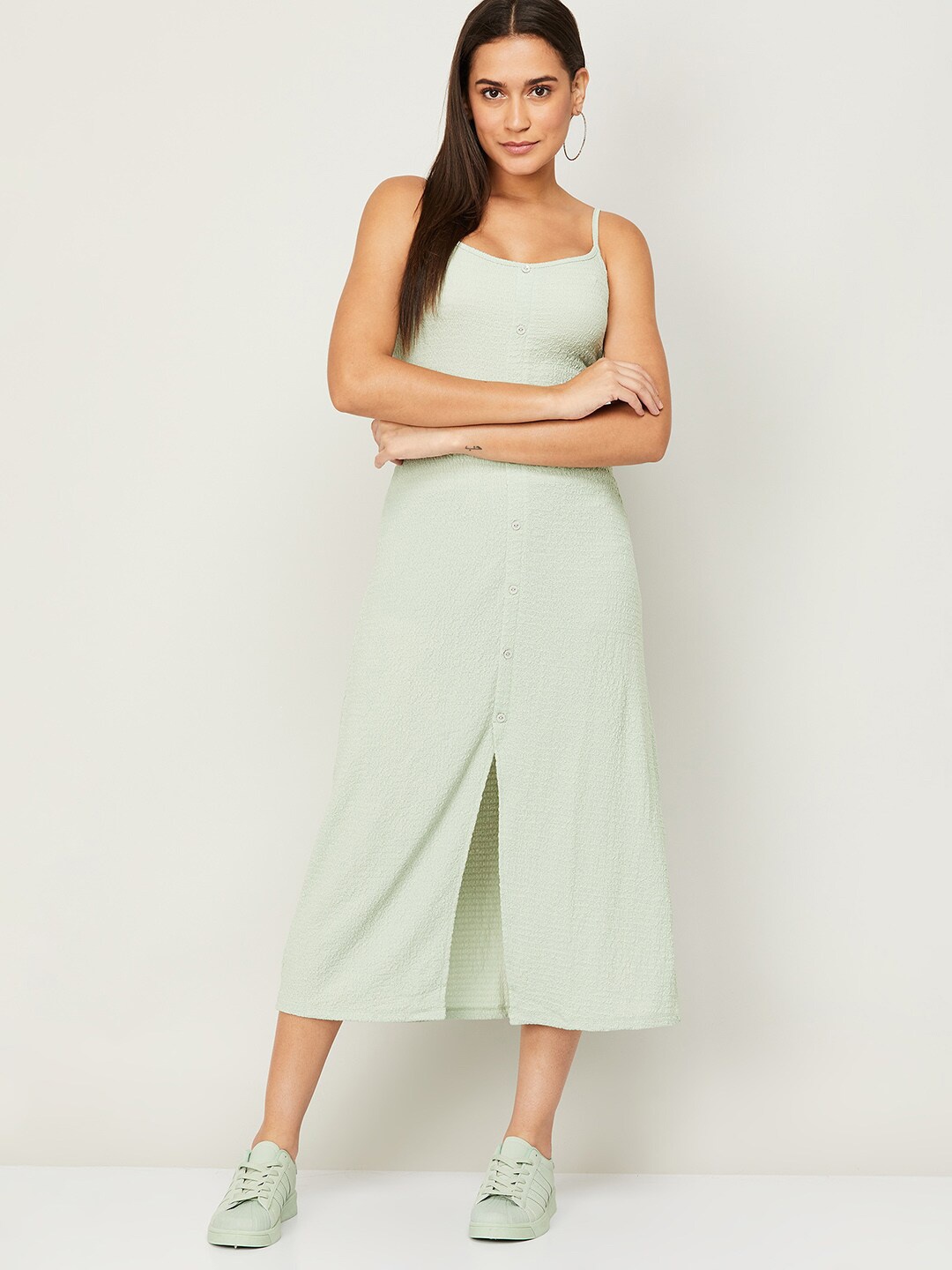 

Ginger by Lifestyle Green A-Line Midi Dress