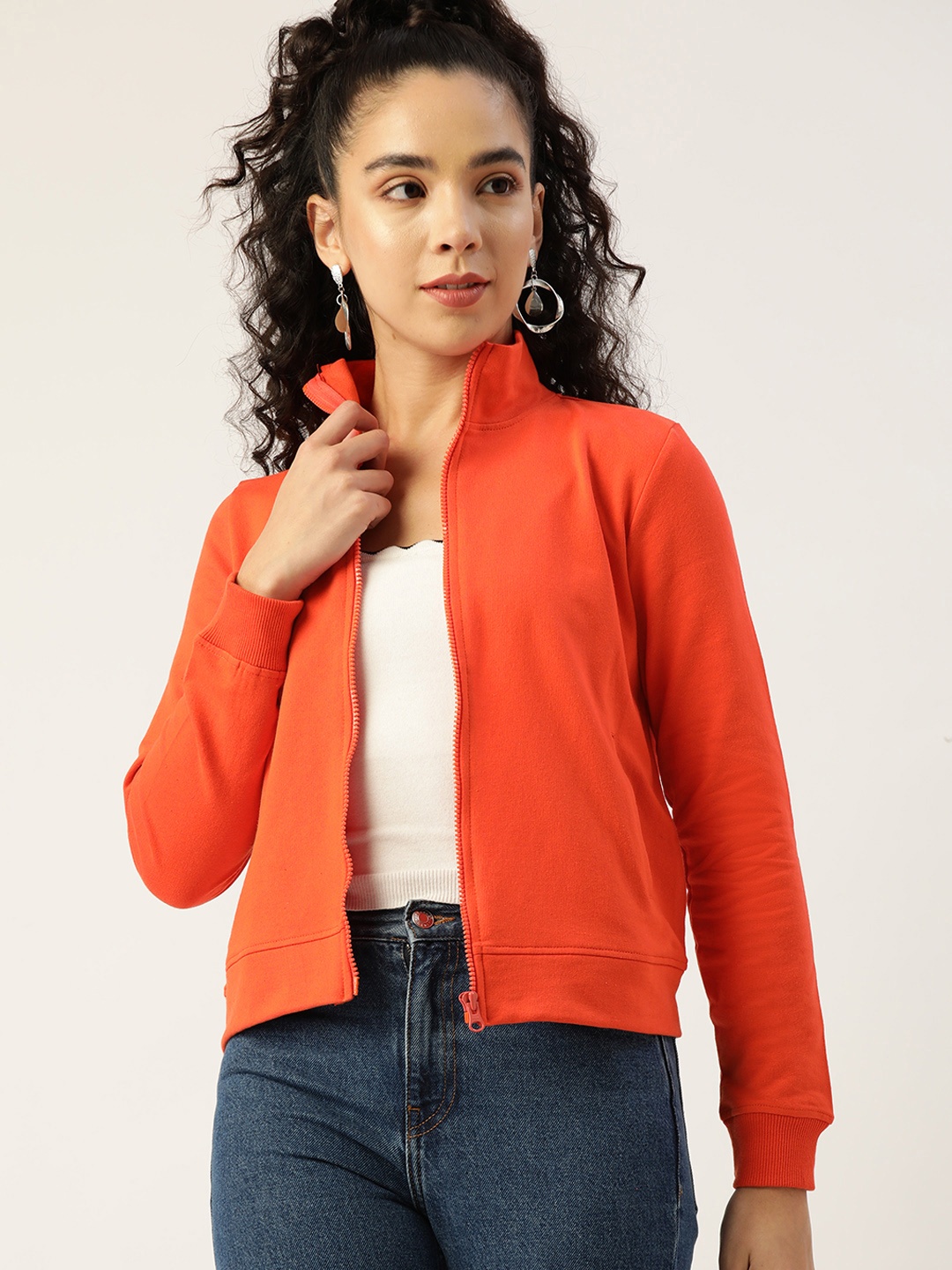 

DressBerry Women Orange Sweatshirt