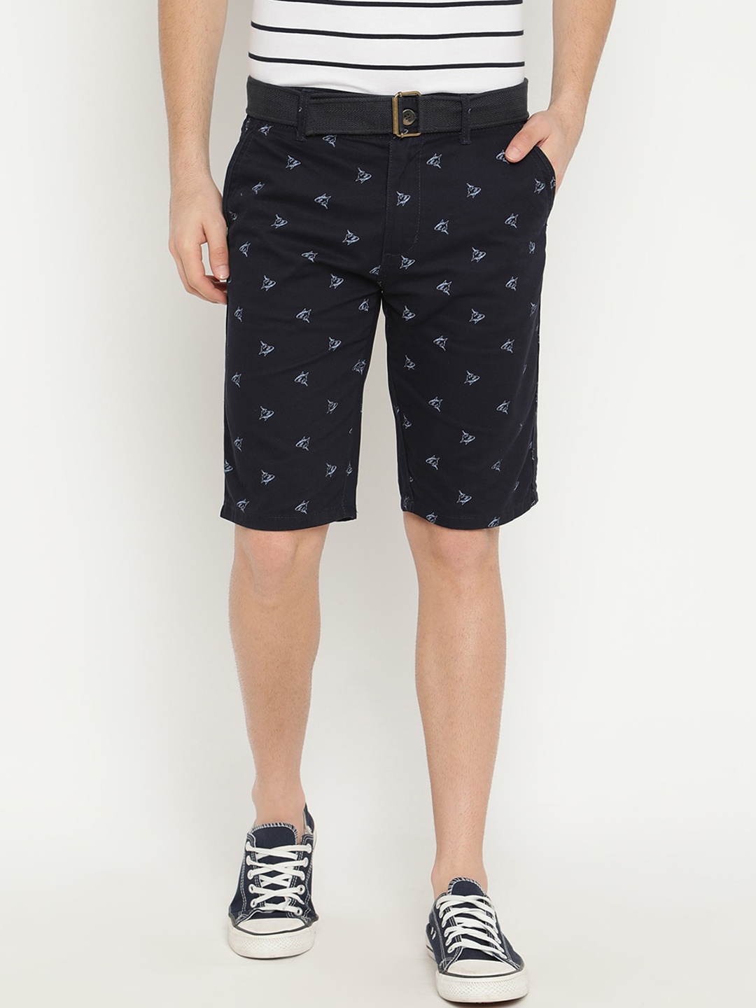 

V2 Value & Variety Men Blue Printed Shorts