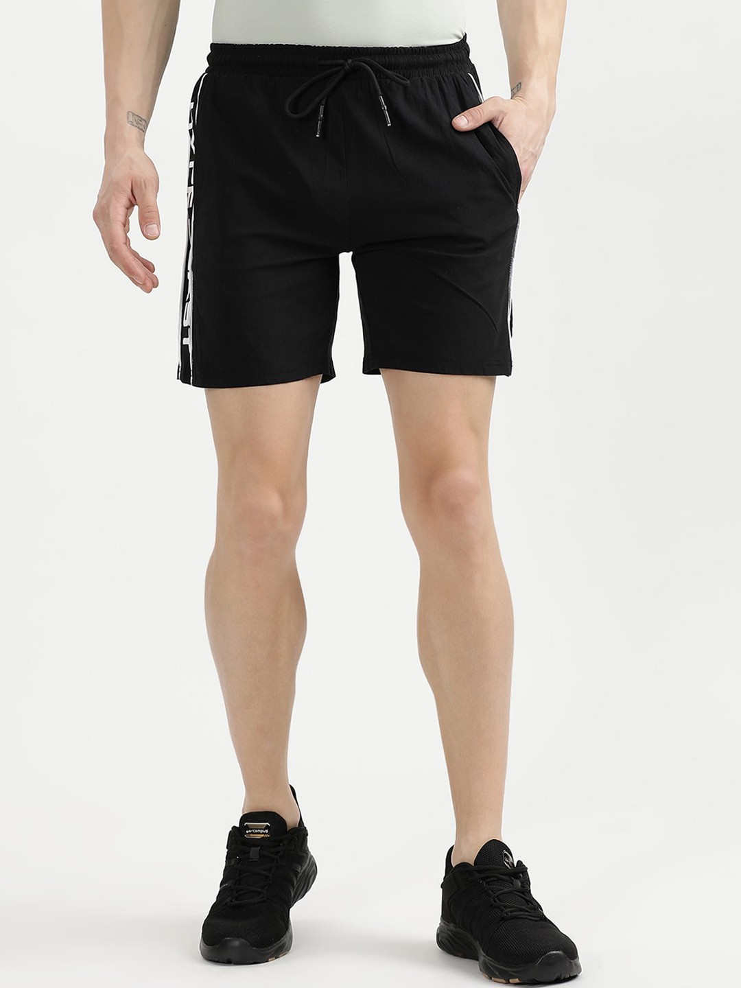 

V2 Value & Variety Men Black Sports Shorts