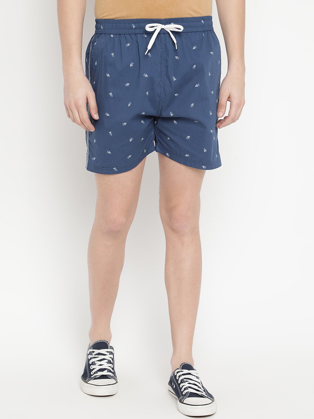 

V2 Value & Variety Men Blue Printed Shorts