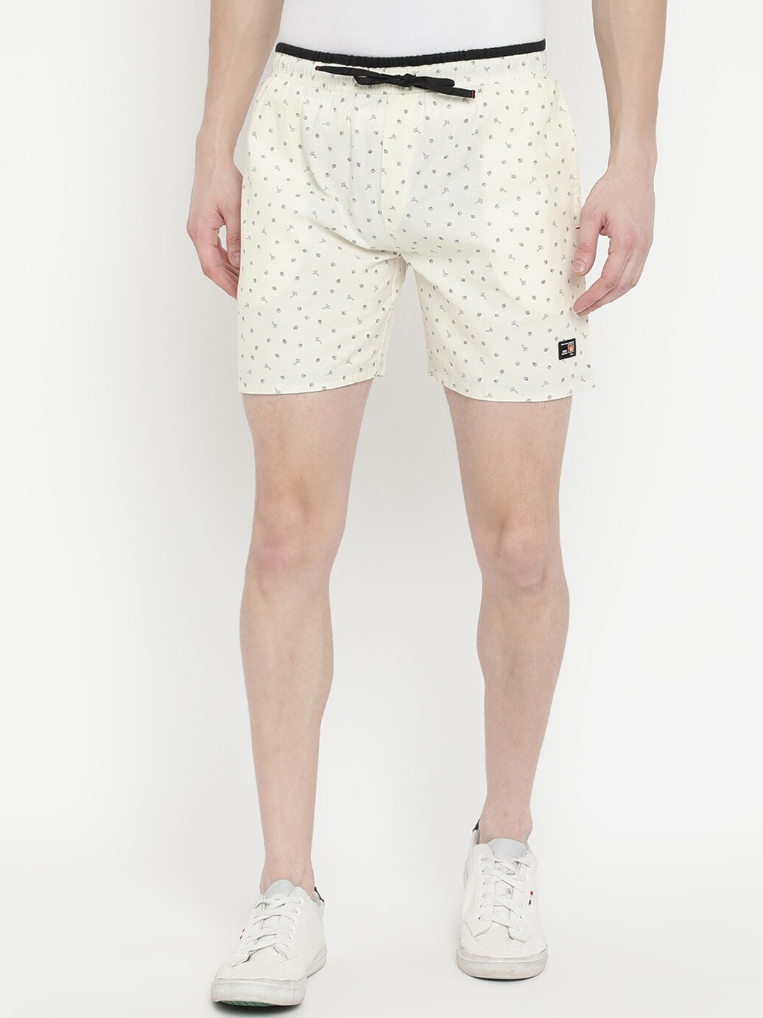 

V2 Value & Variety Men Yellow Printed Shorts