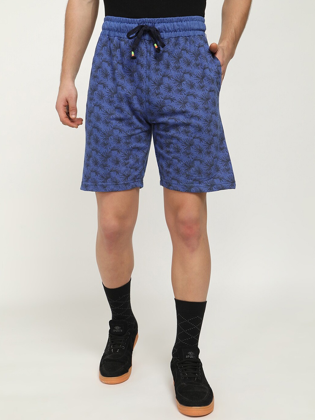 

V2 Value & Variety Men Blue Printed Shorts