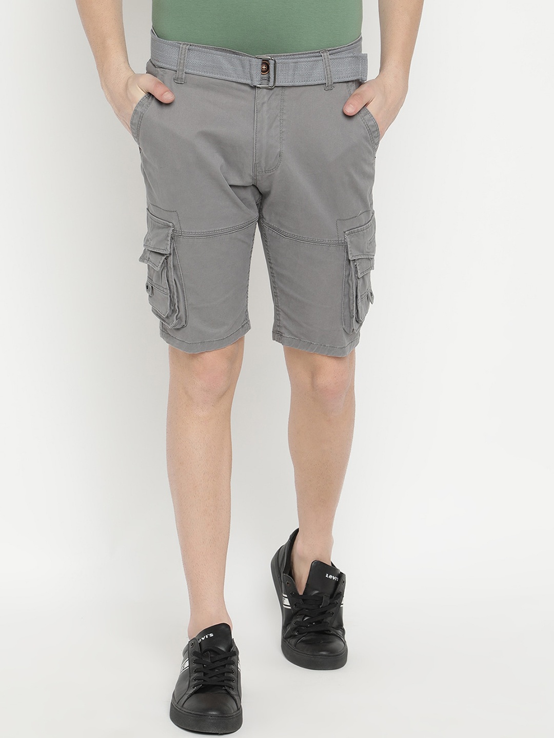 

V2 Value & Variety Men Grey Cargo Shorts
