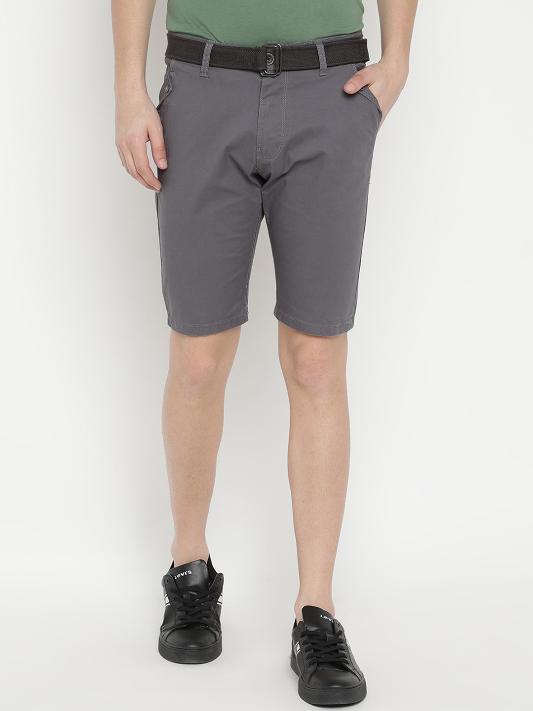 

V2 Value & Variety Men Grey Chino Shorts