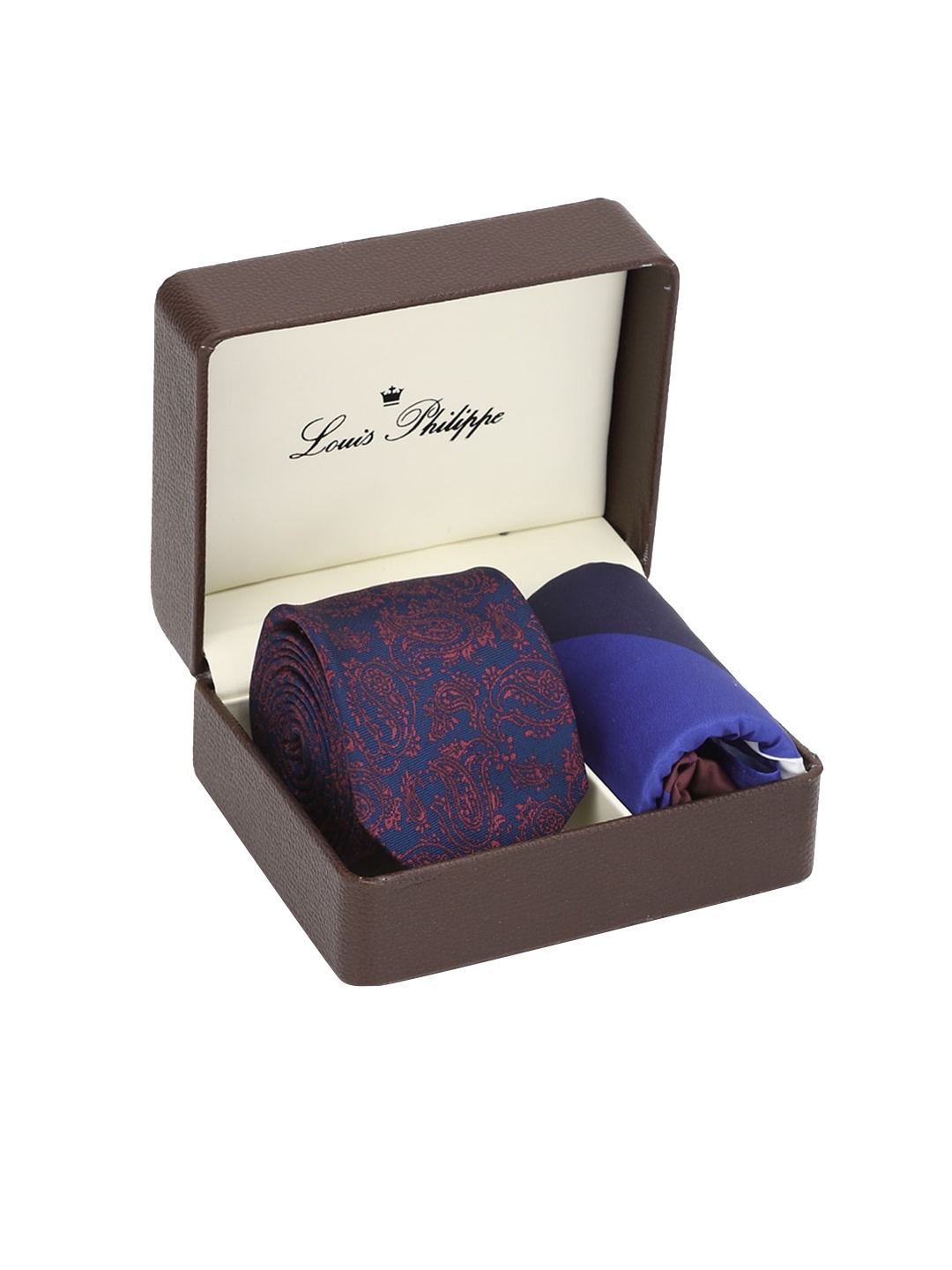 

Louis Philippe Men Navy Blue Accessory Gift Set