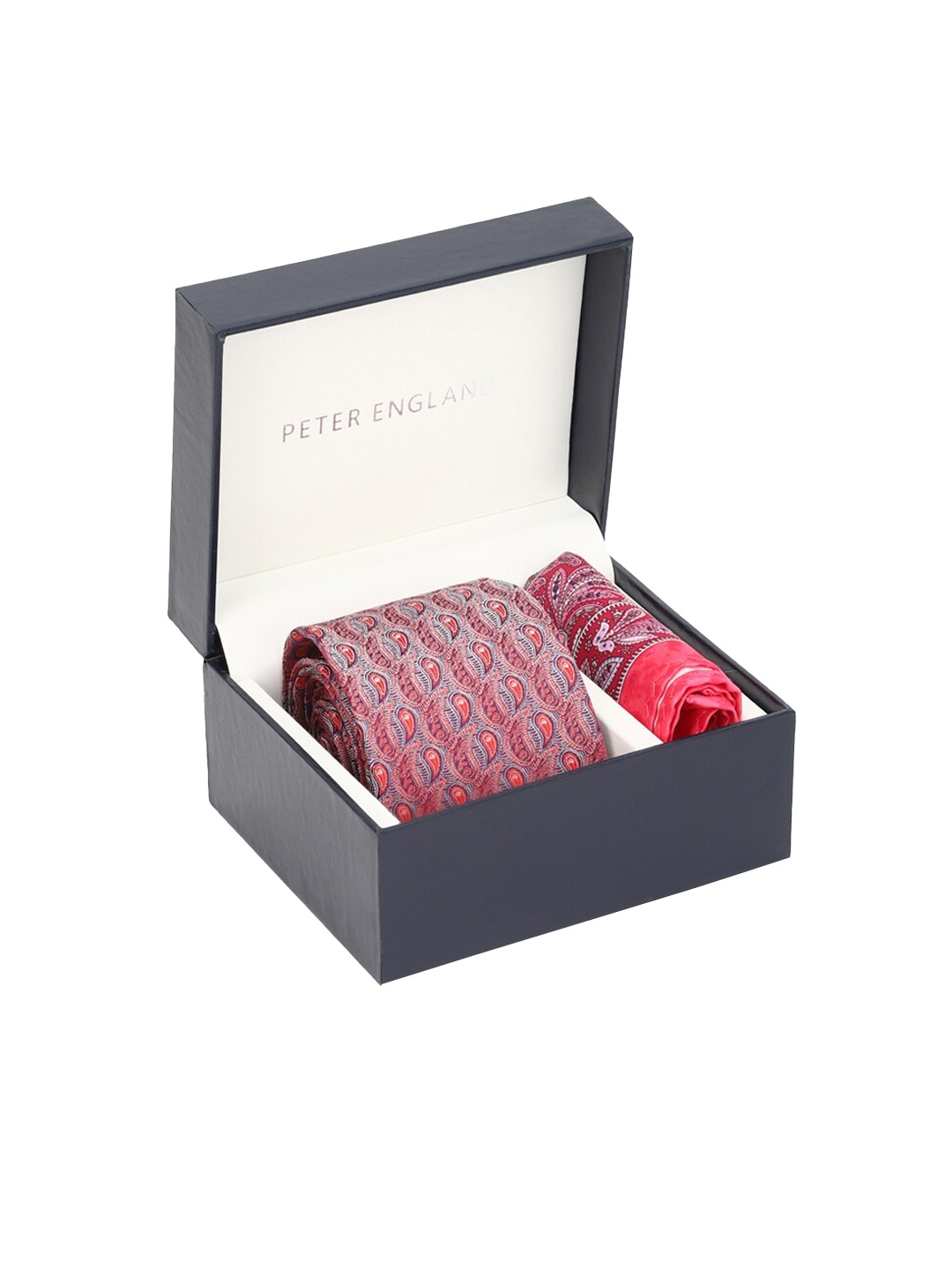 

Peter England Men Pink Patterned Accessory Gift Set