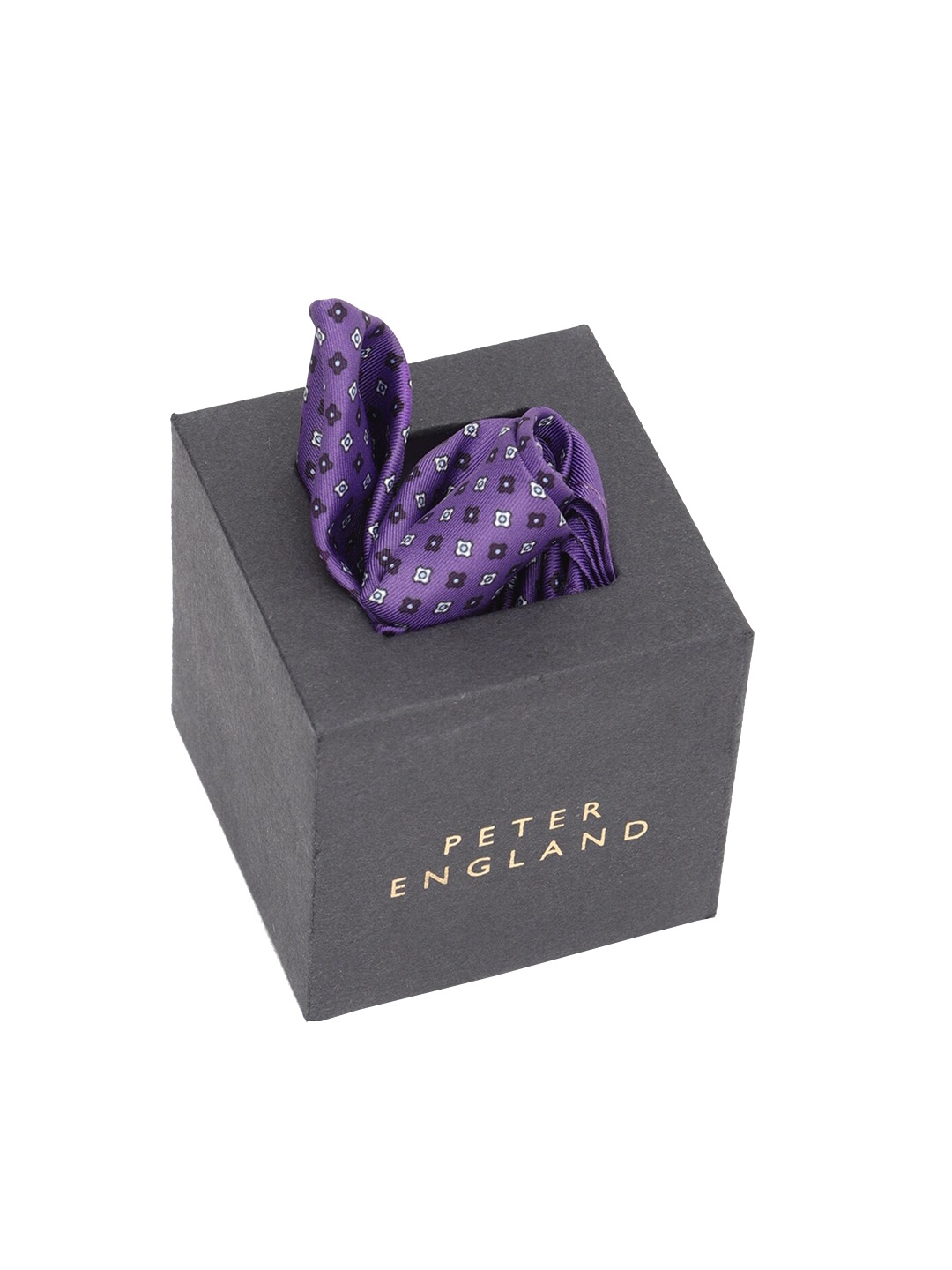 

Peter England Men Purple Printed Pocket Squares
