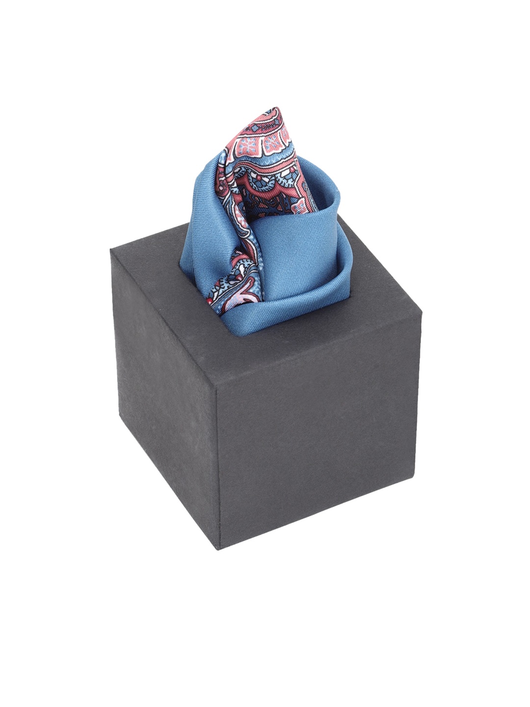 

Peter England Men Blue & Burgundy Printed Pocket Squares