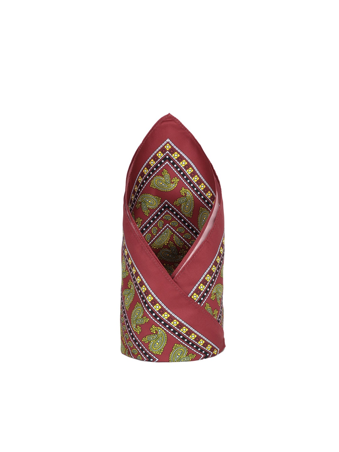 

Peter England Men Maroon Printed Pocket Squares