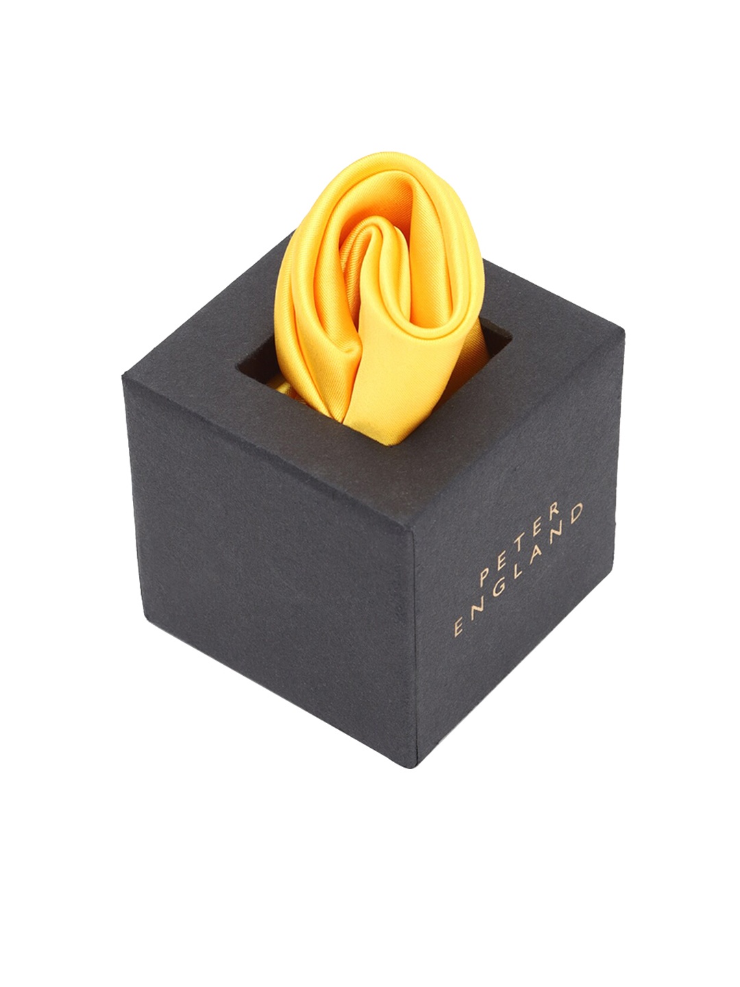 

Peter England Men Yellow Solid Pocket Squares