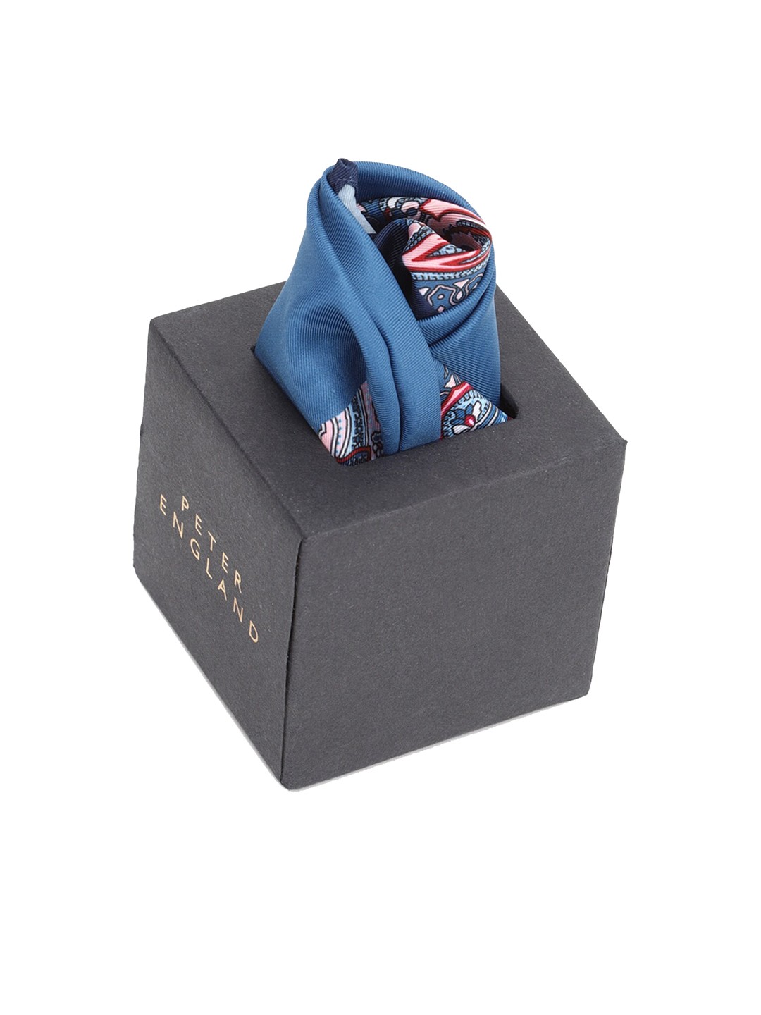 

Peter England Men Blue Printed Pocket Squares