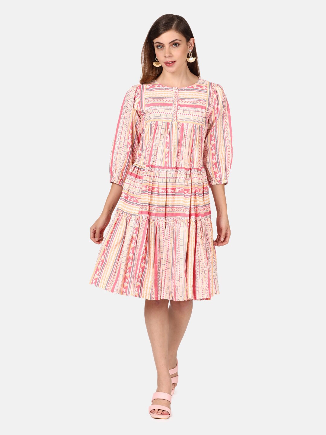 

UNTUNG Multicoloured A-Line Dress, Multi