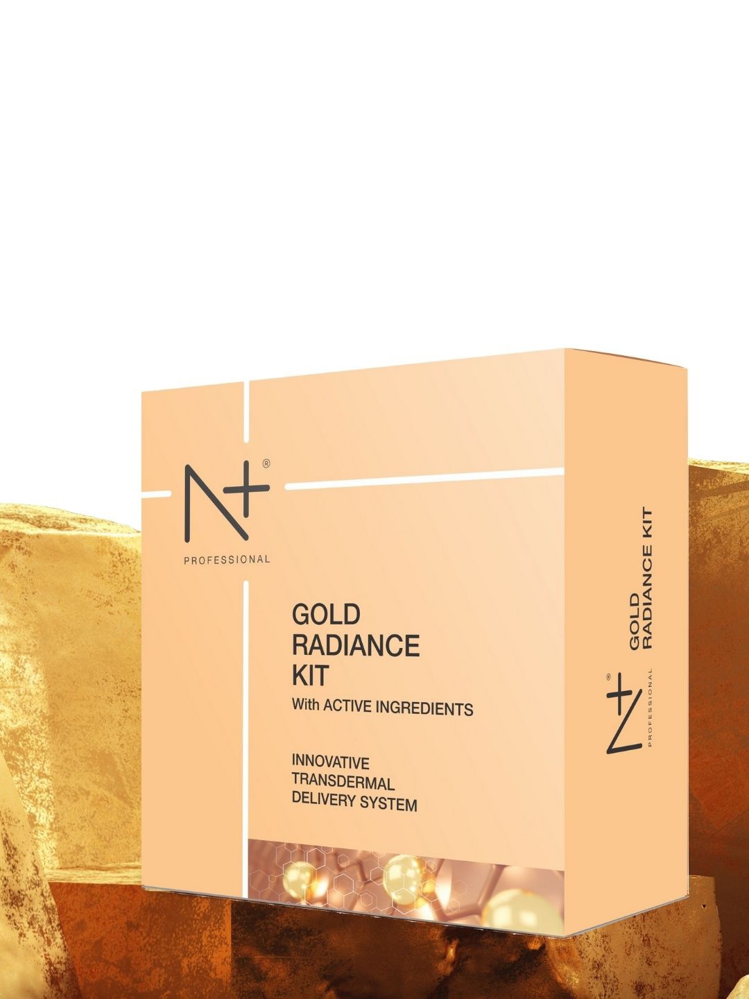 

N Plus Professional Gold Radiance Innovative Transdermal Delivery System Facial Kit- 400 g, White