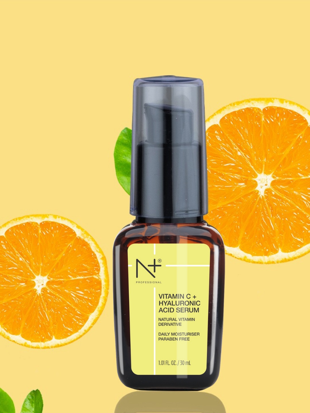 

N Plus Professional Vitamin C 20% & Hyaluronic Acid Face Serum - 30 ml, Brown