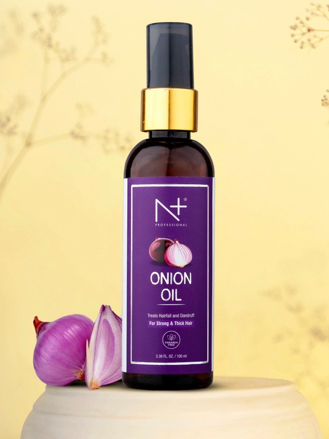 

N Plus Professional Onion Hair Oil for Strong & Thick Hair - 100 ml, Purple