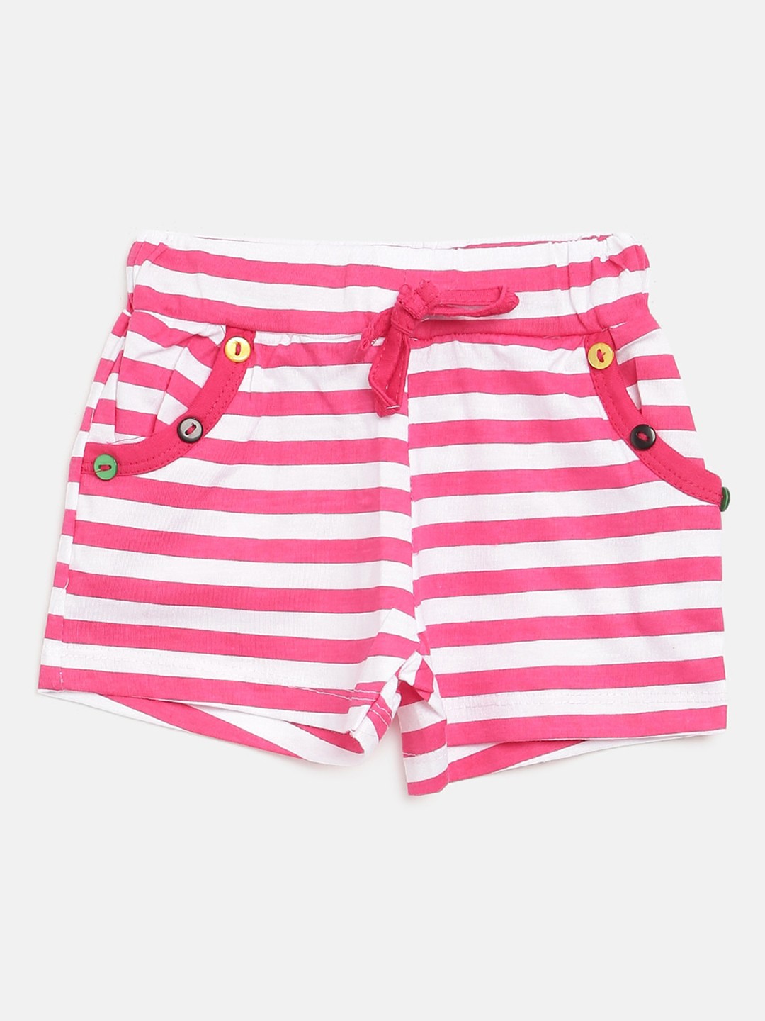 

V2 Value & Variety Girls Pink Striped Shorts