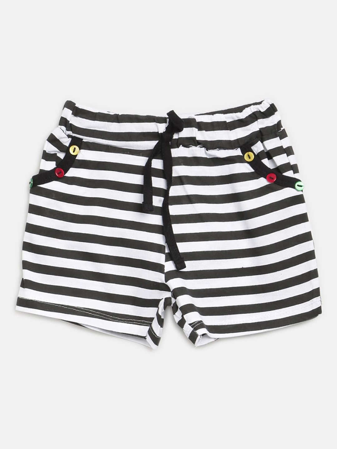 

V2 Value & Variety Girls Black Striped Shorts