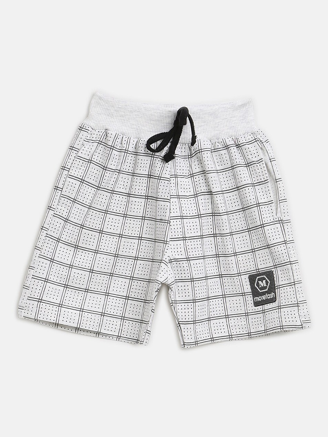 

V2 Value & Variety Girls Grey & White Checked Shorts