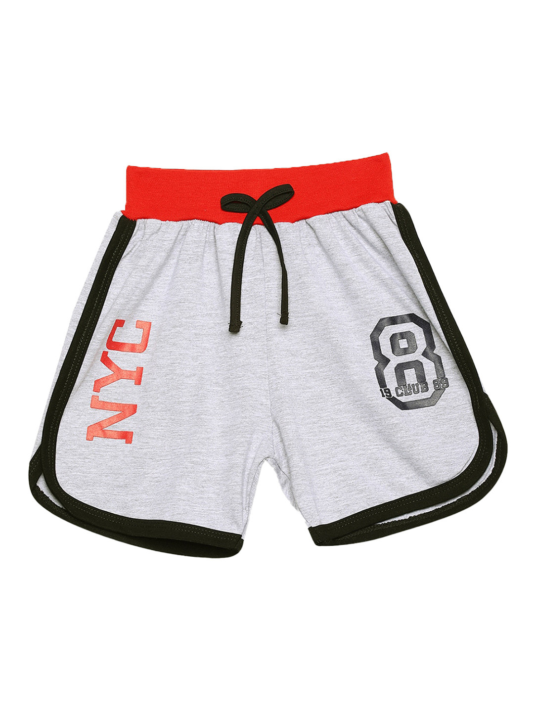 

V2 Value & Variety Girls Grey & Red Printed Hot Pants
