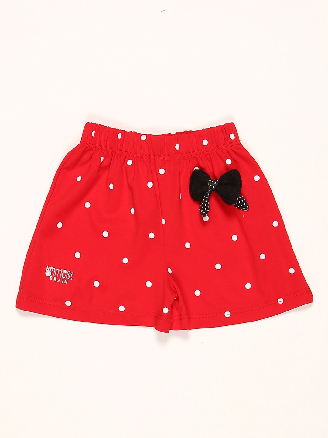 

V2 Value & Variety Infant Girls Red Printed Hot Pants