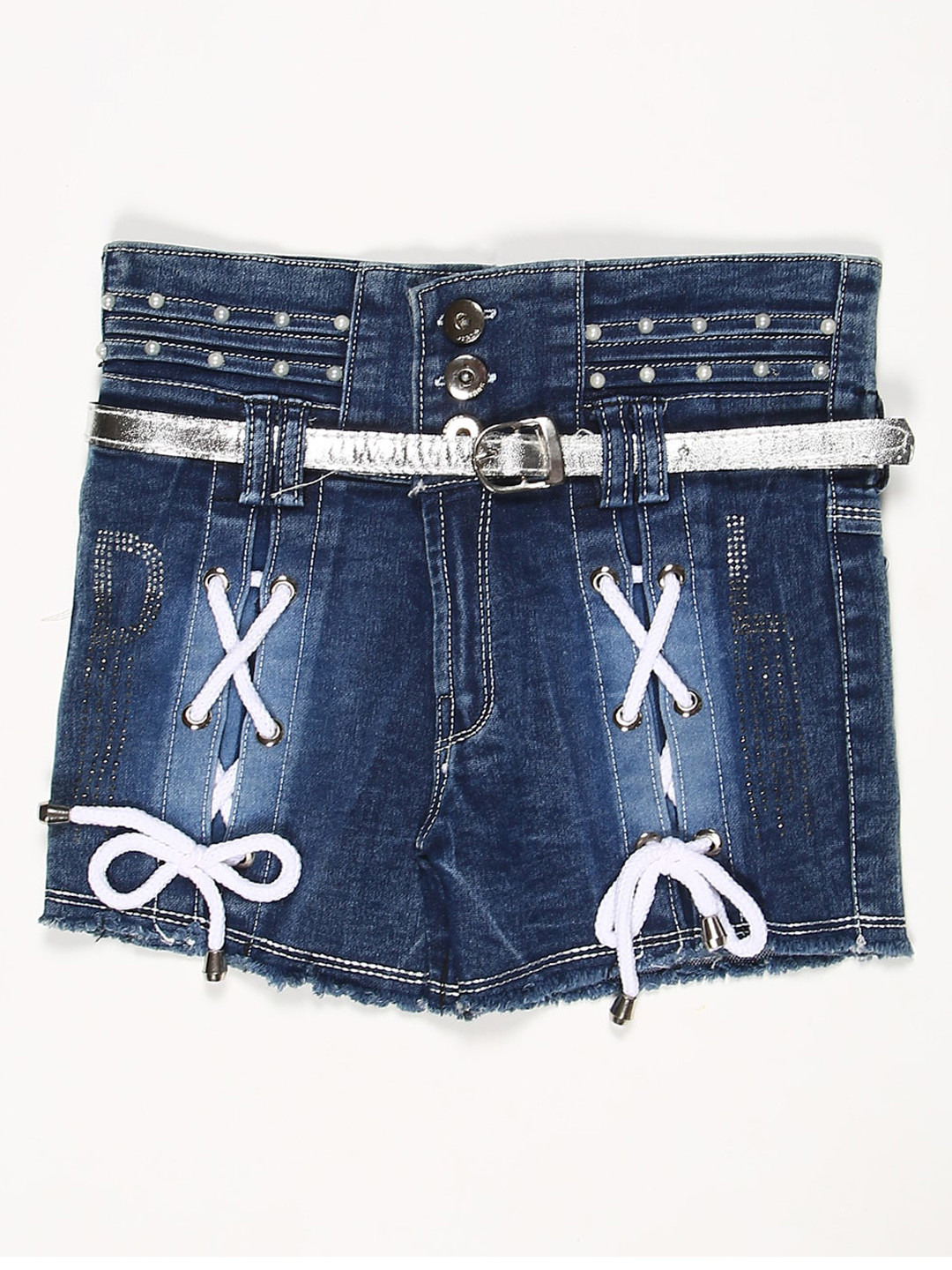 

V2 Value & Variety Girls Blue Denim Shorts
