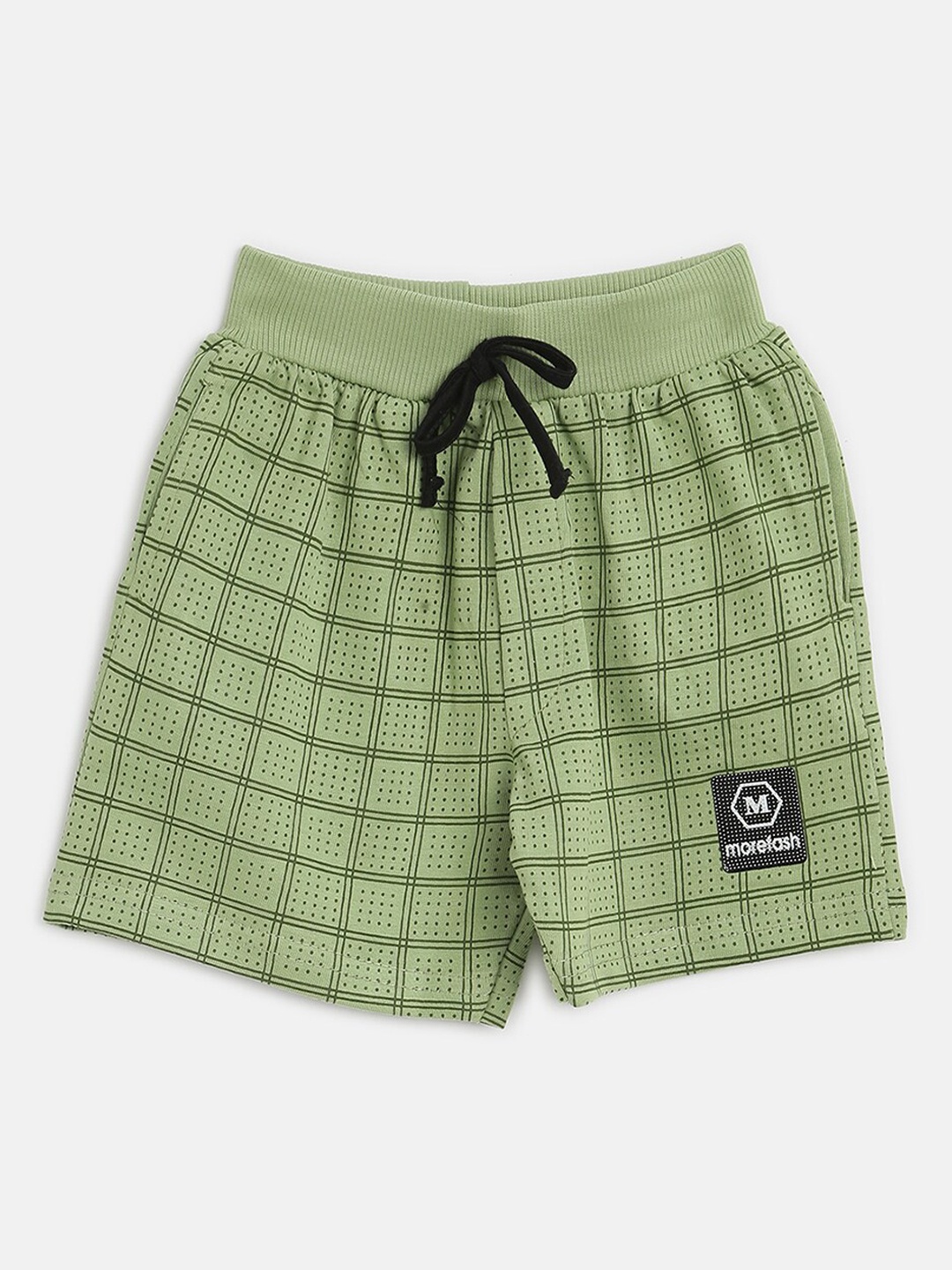 

V2 Value & Variety Girls Green Checked Shorts