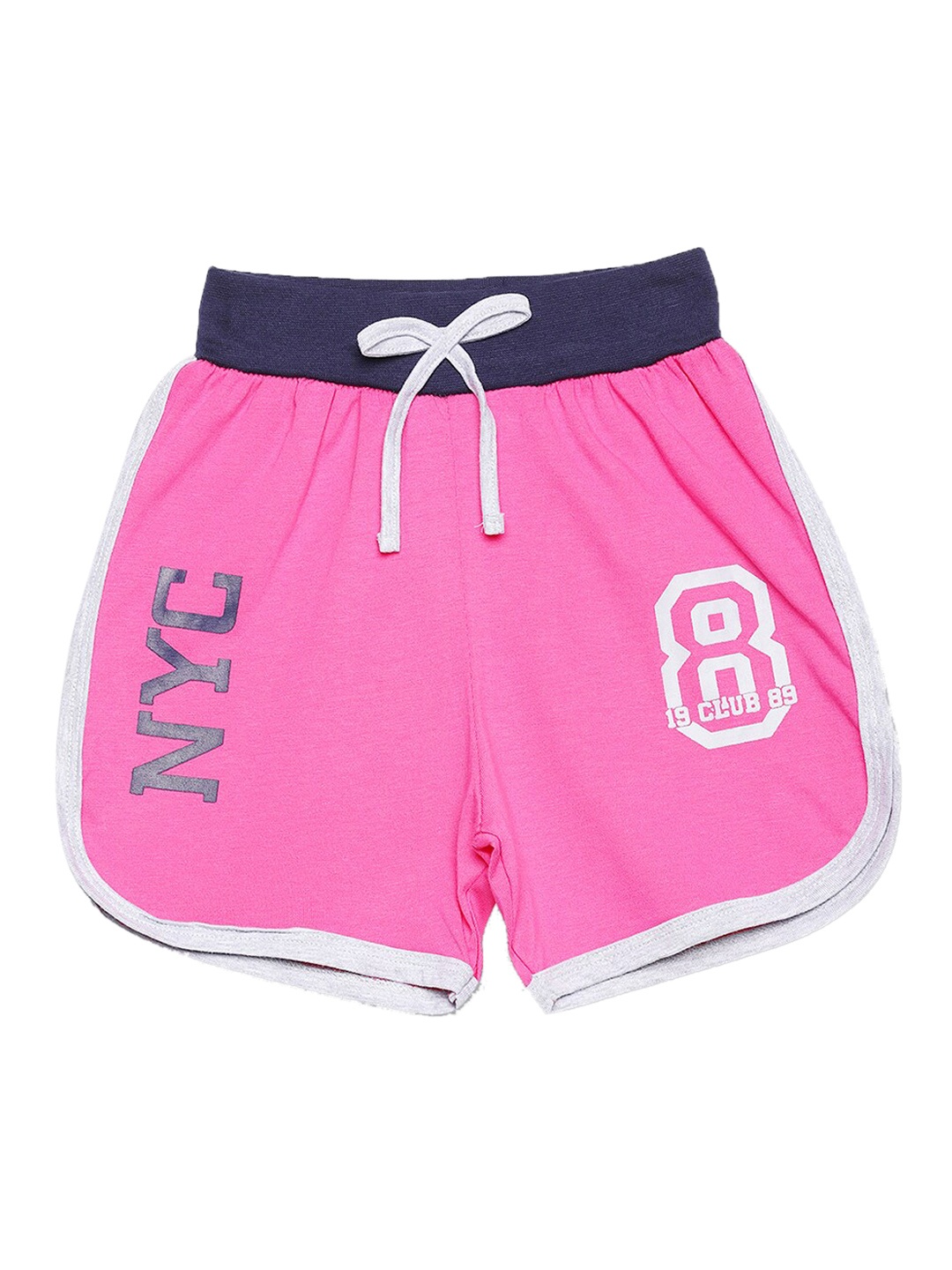 

V2 Value & Variety Girls Pink Printed Hot Pants
