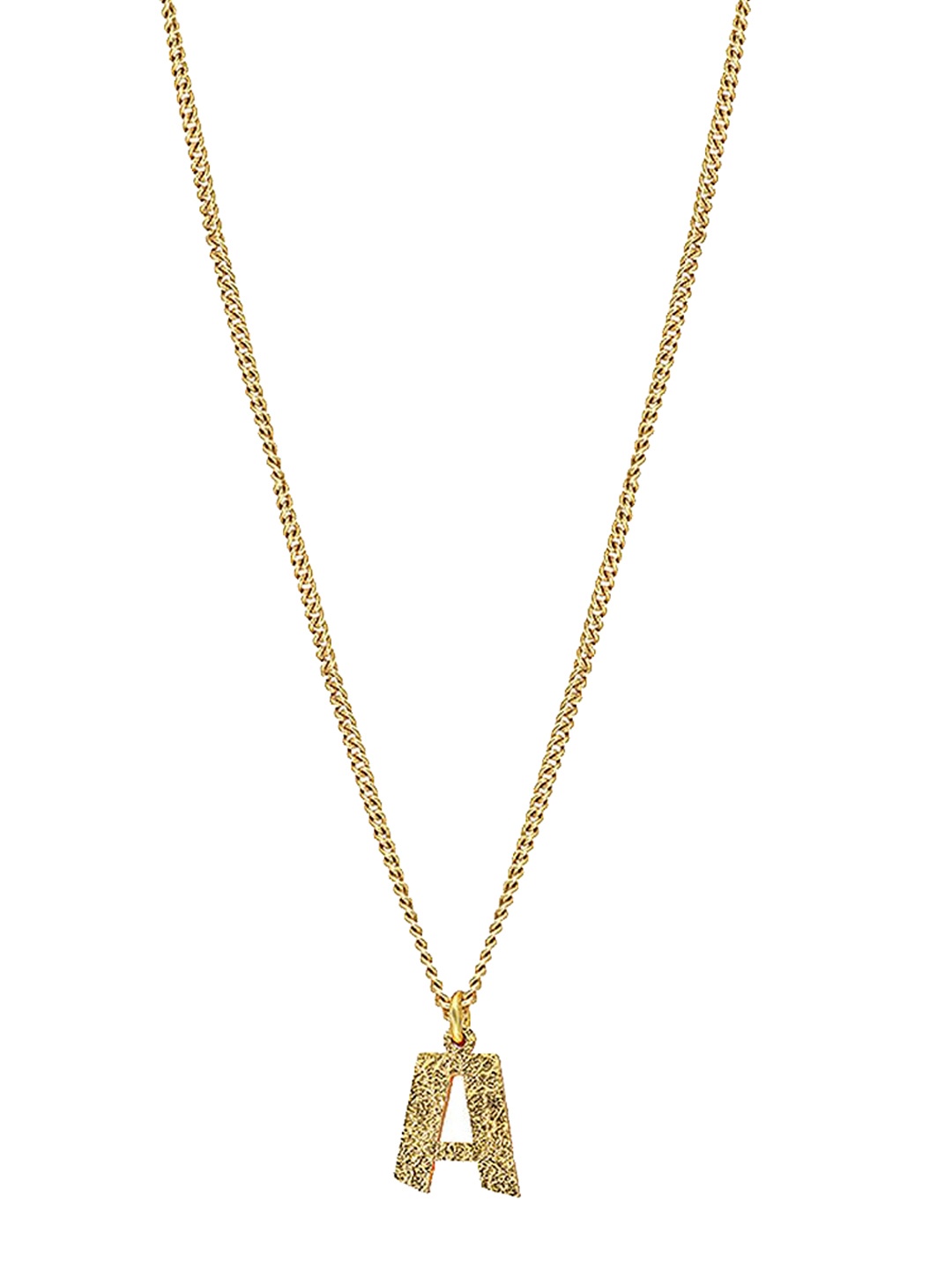 

MNSH Women Gold-Toned & Plated Initial A Minimalistic Necklace