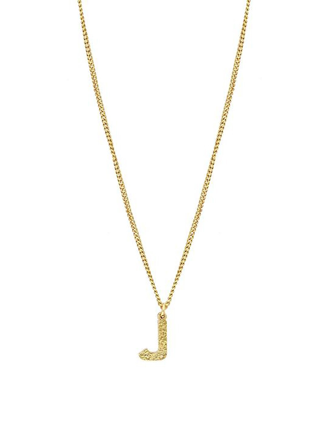 

MNSH Women Gold-Toned & Plated Initial J Minimalistic Necklace