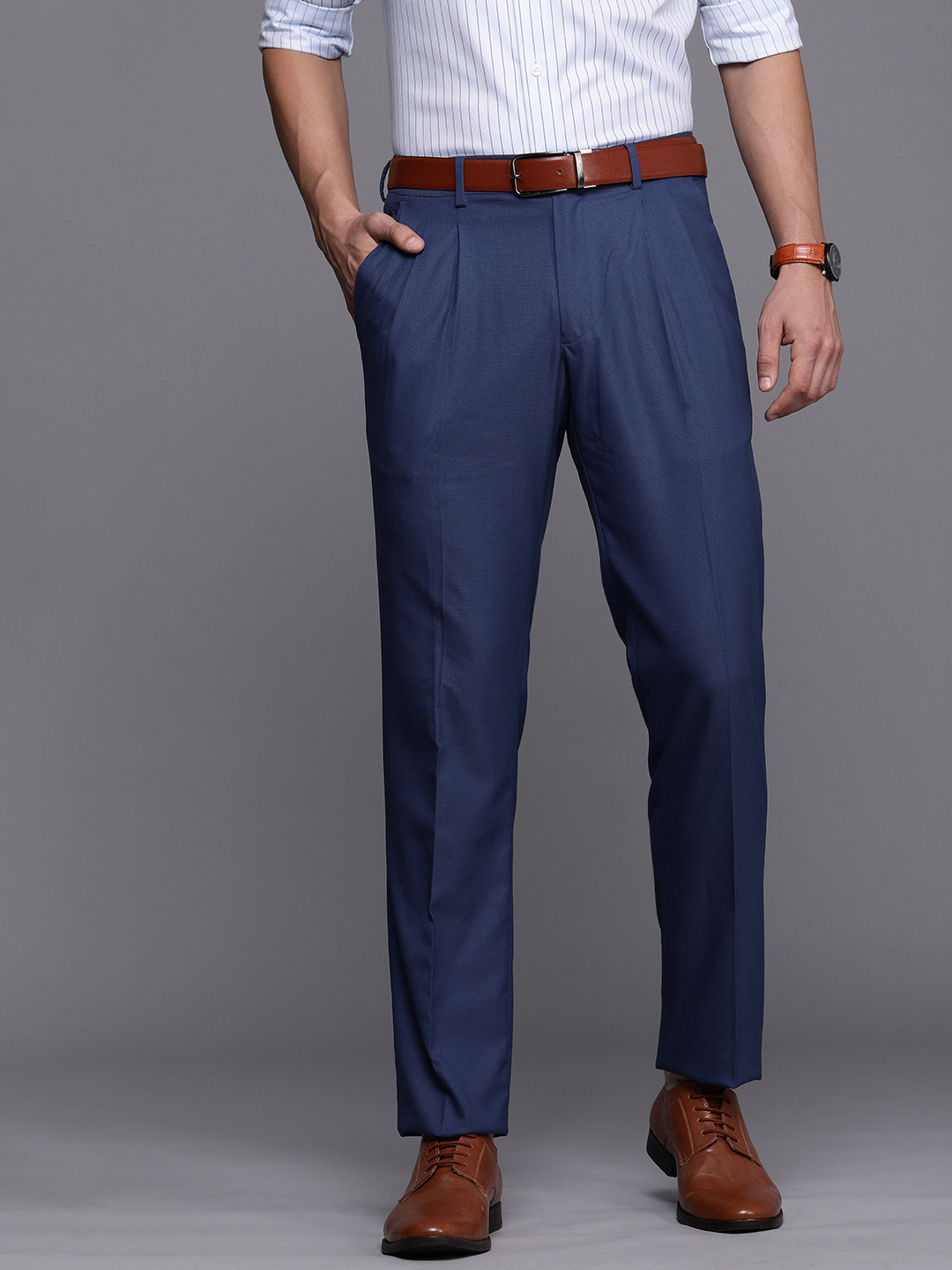 

Louis Philippe Men Blue Trousers