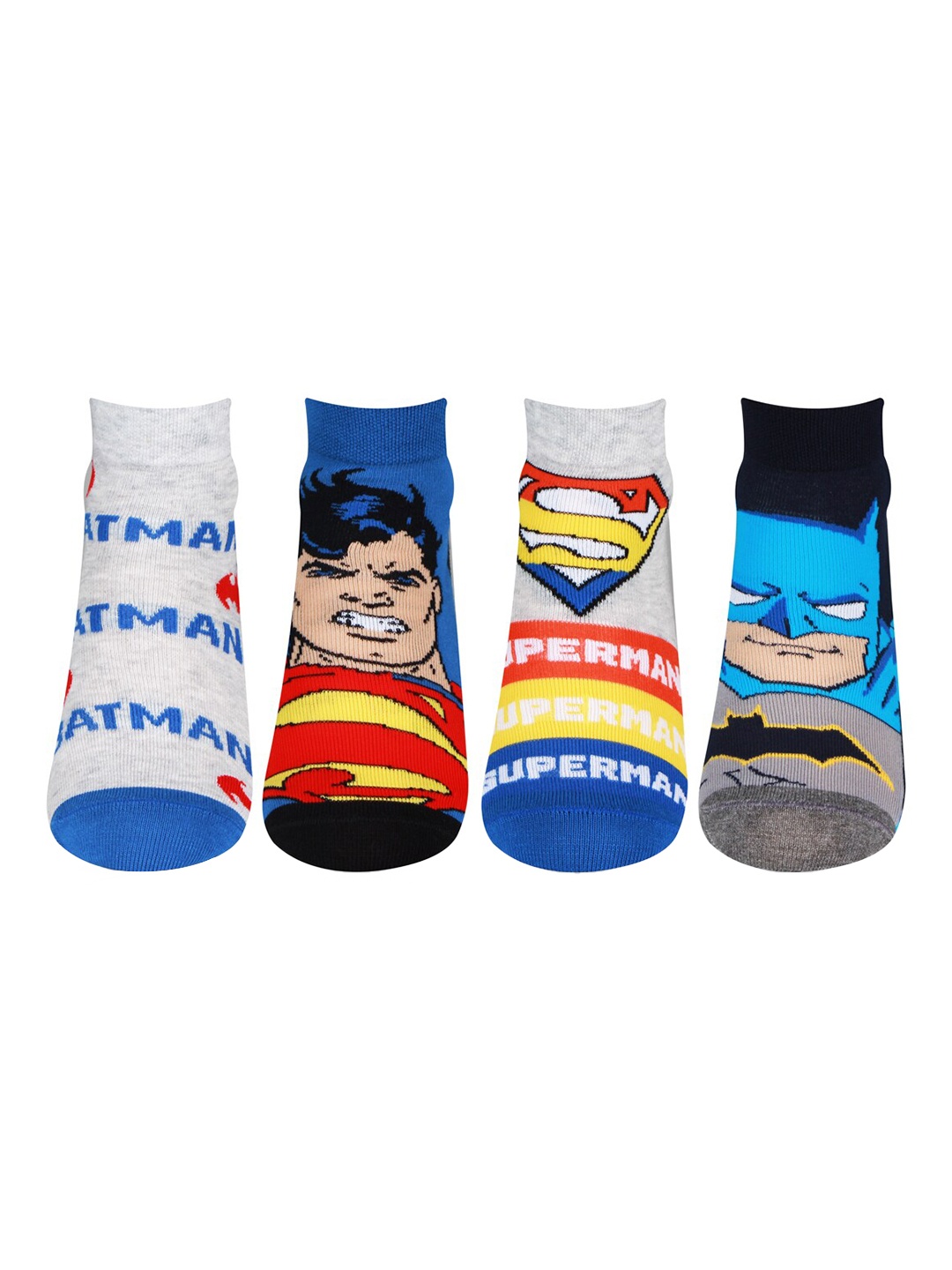 Bonjour Boys Pack Of 4 Assorted Ankle-Length Socks