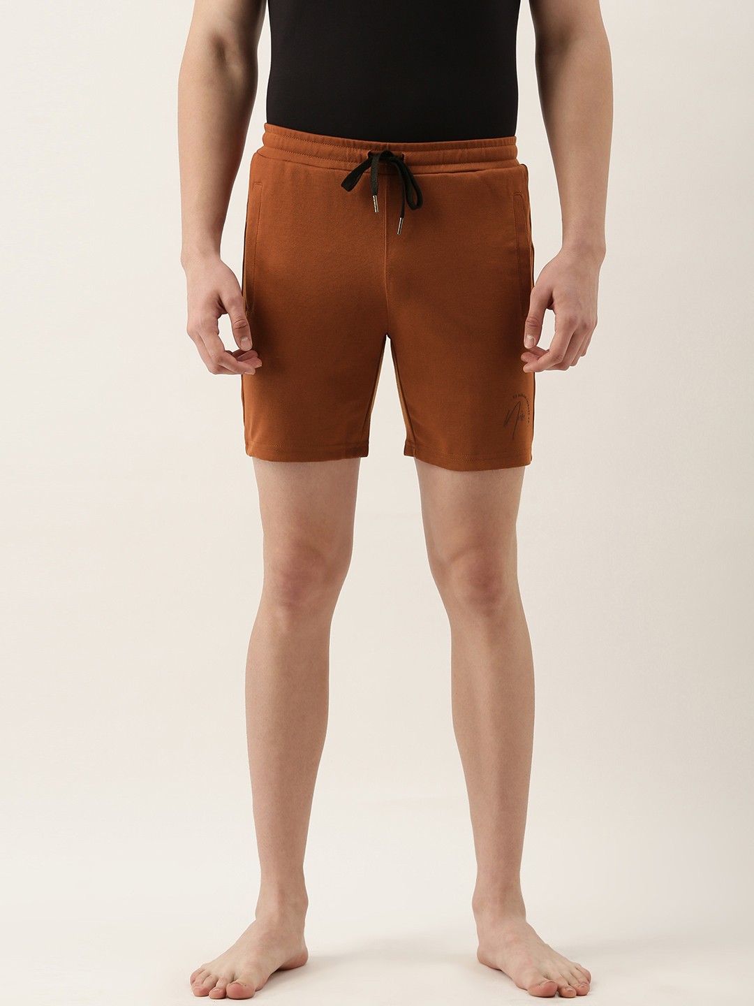 

Sweet Dreams Men Rust Brown Lounge Shorts