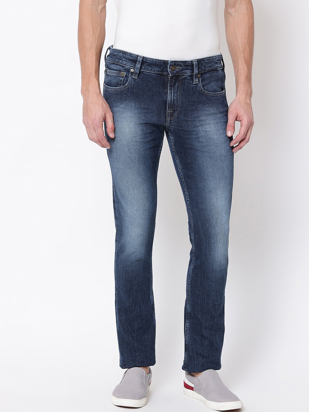 

GUESS Men Multicoloured Heavy Fade Jeans, Multi