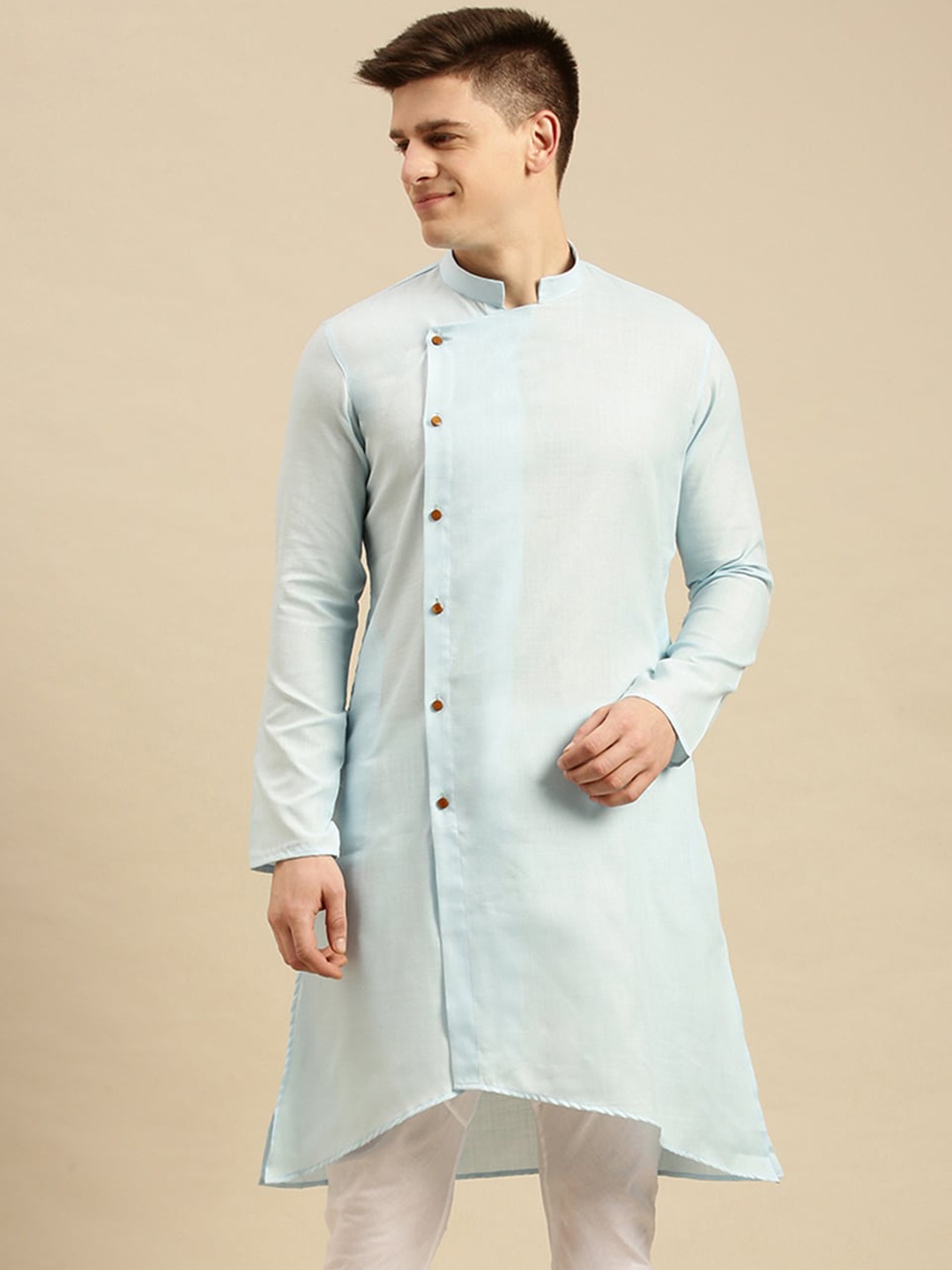 

Sanwara Men Blue Kurta