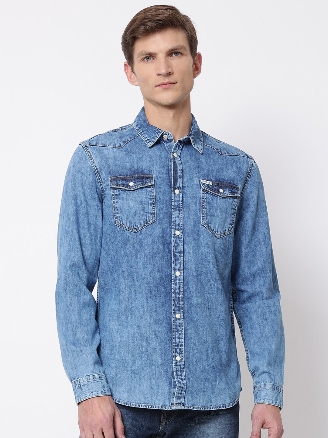 

GUESS Men Assorted Faded Casual Shirt