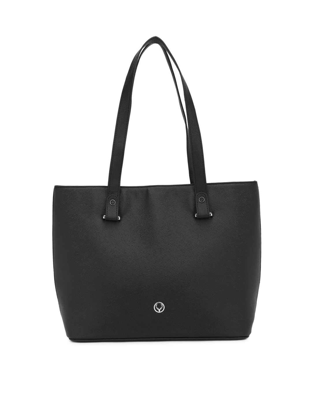 

Allen Solly Black PU Structured Shoulder Bag