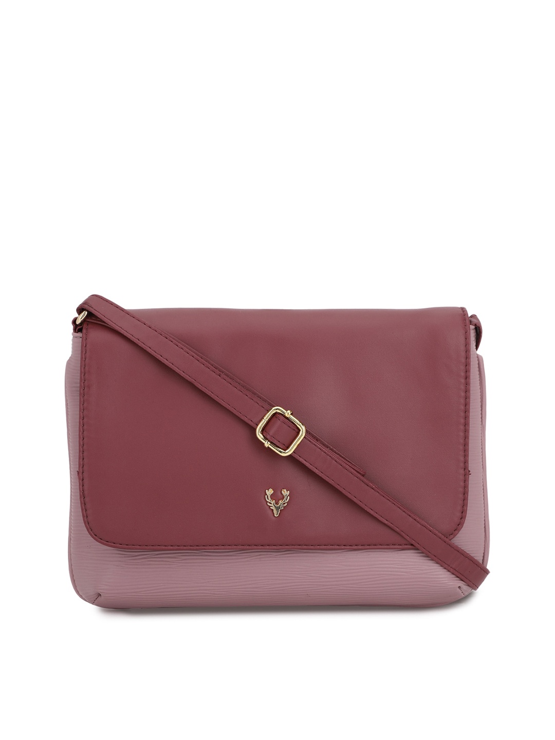 

Allen Solly Purple PU Structured Sling Bag