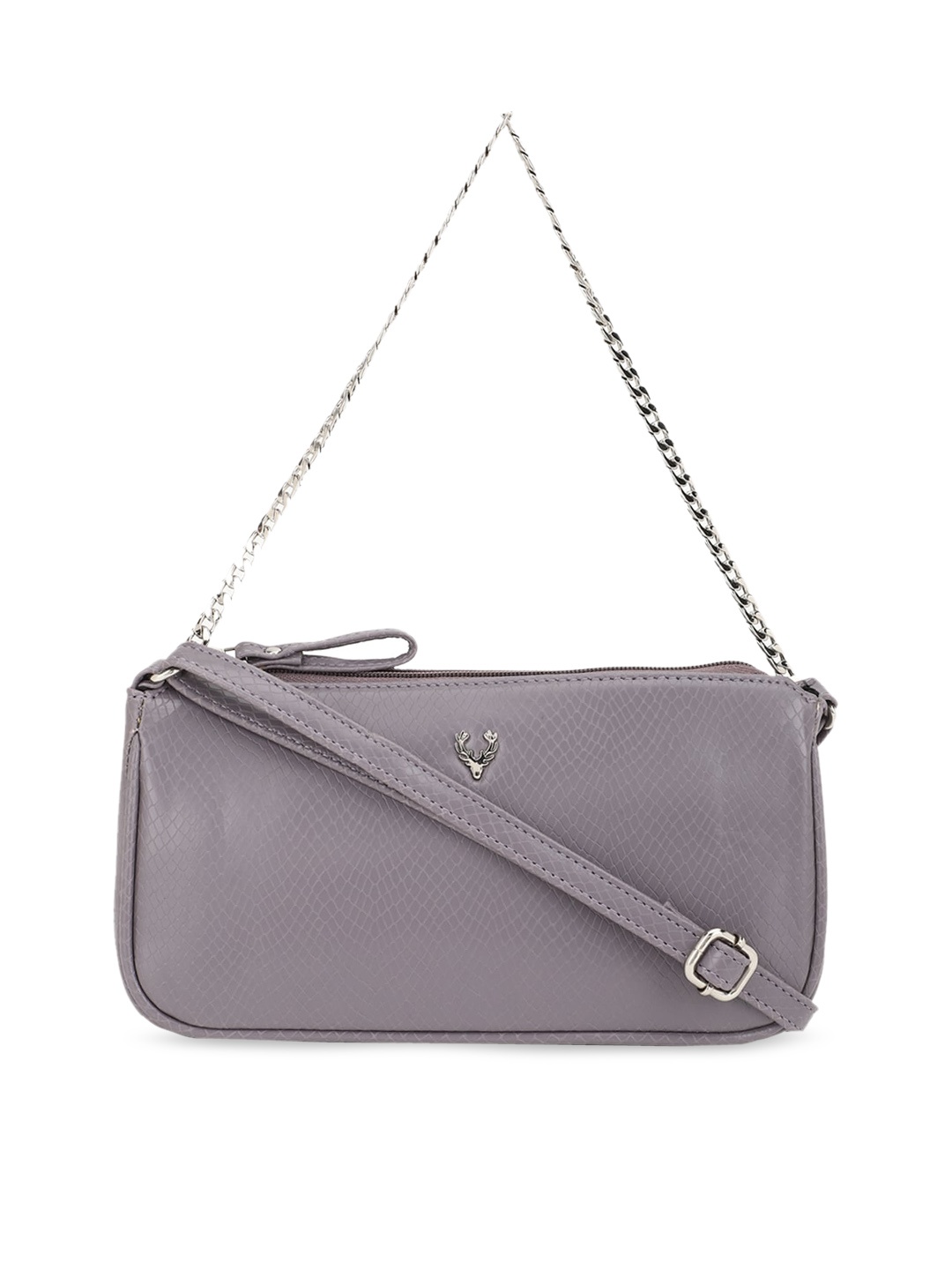 

Allen Solly Grey PU Structured Sling Bag